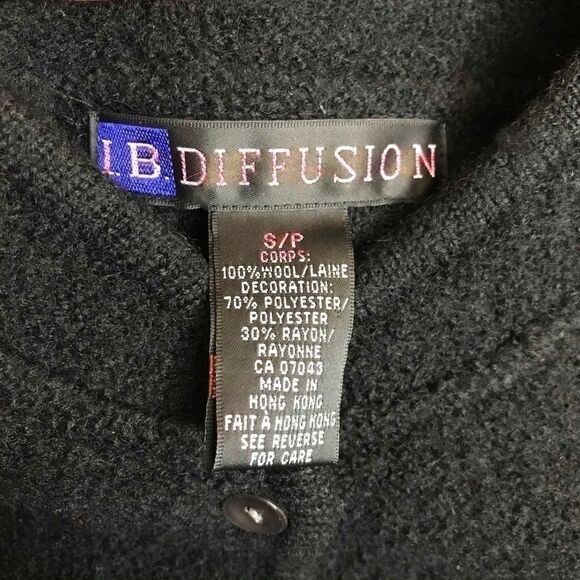 WOOL Vintage Sweater Jacket With Embroidery 🌻 - Picture 10 of 11